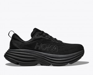 Black Men's HOKA Bondi 8 Running Shoes | ITM183750