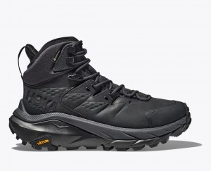 Black Men's HOKA Kaha 2 GTX Hiking Boots | STJ124793