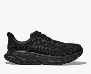 Black Women's HOKA Arahi 7 Running Shoes | UHT780123