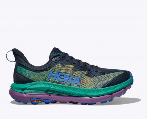 Black / Green Women's HOKA Mafate Speed 4 Trail Running Shoes | HAF201893