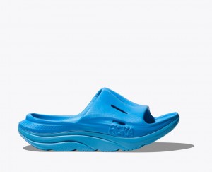 Blue Kids' HOKA Ora Recovery 3 Slides | TEC549708