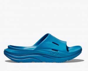 Blue Women's HOKA Ora Recovery 3 Slide | TDH634589