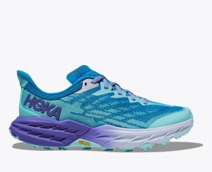 Blue / Purple Women's HOKA Speedgoat 5 Trail Running Shoes | TJN098721