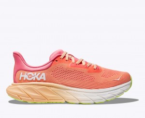 Coral Women's HOKA Arahi 7 Running Shoes | TOK632571