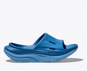 Dark Blue Women's HOKA Ora Recovery 3 Slide | AOJ195064