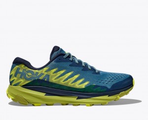 Dark Blue / Green Men's HOKA Torrent 3 Trail Running Shoes | UIZ952061