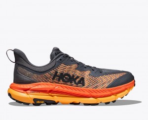 Dark Grey / Orange Men's HOKA Mafate Speed 4 Trail Running Shoes | DAG725638