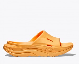 Dark Orange Men's HOKA Ora Recovery 3 Slide | YLM782340