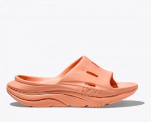 Dark Orange Women's HOKA Ora Recovery 3 Slide | BYW510269