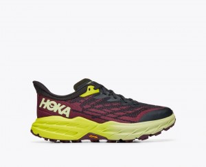 Dark Red / Black Women's HOKA Speedgoat 5 Trail Running Shoes | AVS198037