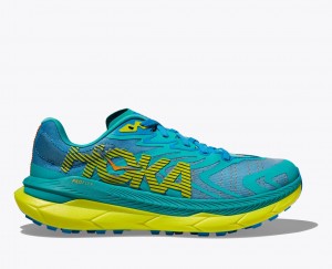 Dark Turquoise / Green Men's HOKA Tecton X 2 Trail Running Shoes | EMW931678