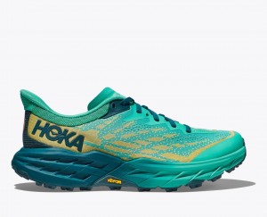 Deep Turquoise Women's HOKA Speedgoat 5 Trail Running Shoes | AXC457962