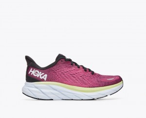 Light Burgundy Women's HOKA Clifton 8 Running Shoes | MLN753012