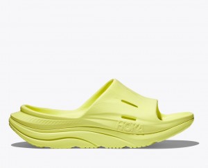 Light Green Men's HOKA Ora Recovery 3 Slide | HTZ934850