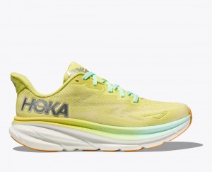 Light Green Women's HOKA Clifton 9 Running Shoes | MOI748162