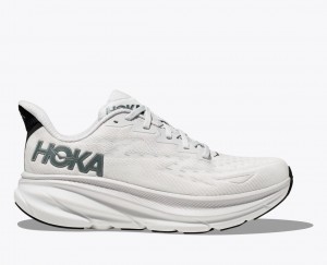 Light Grey Men's HOKA Clifton 9 Running Shoes | OGS037814