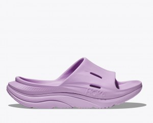 Light Purple Women's HOKA Ora Recovery 3 Slide | SCT254890