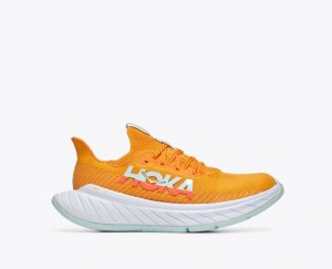 Orange / Coral Women's HOKA Carbon X 3 Running Shoes | DVC695138