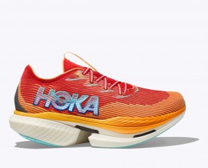 Orange / Red Women's HOKA Cielo X1 Running Shoes | KZA709841