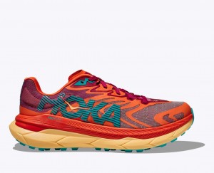 Red / Dark Red Men's HOKA Tecton X 2 Trail Running Shoes | HWA708591