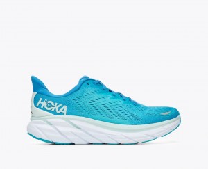 Turquoise Men's HOKA Clifton 8 Running Shoes | LTK730924