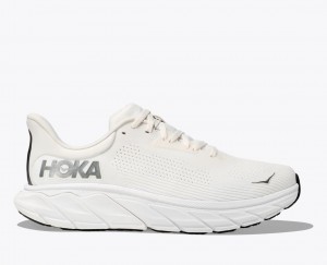 White Men's HOKA Arahi 7 Running Shoes | SZY564931