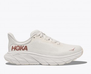 White Women's HOKA Arahi 7 Running Shoes | KBO672843