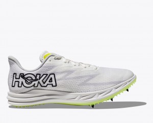 White Women's HOKA Crescendo MD Track Spikes | VWB208347