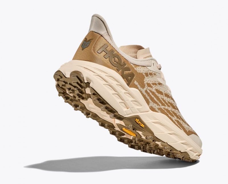 Beige / Light Brown Men's HOKA Speedgoat 5 Trail Running Shoes | JIO734698