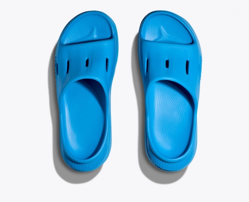 Blue Kids' HOKA Ora Recovery 3 Slides | TEC549708