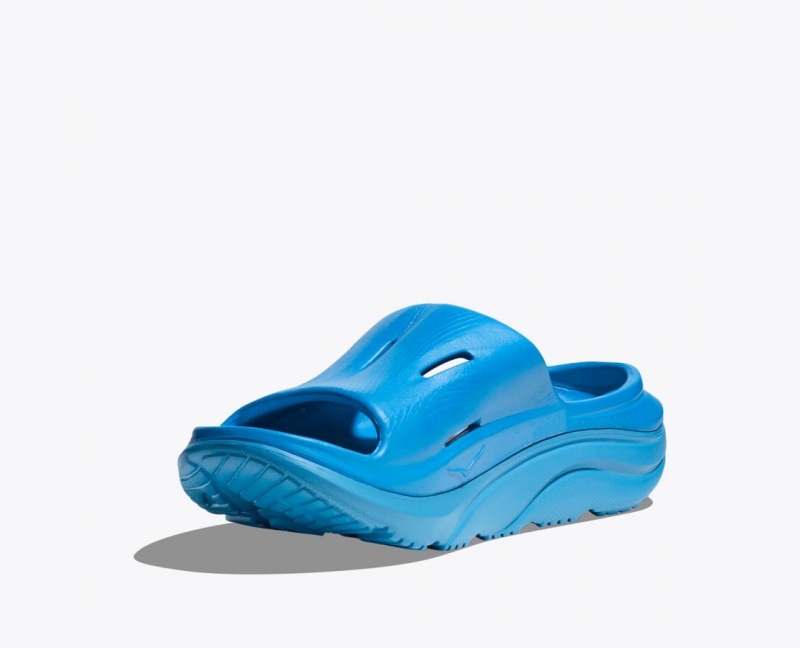 Blue Kids' HOKA Ora Recovery 3 Slides | TEC549708