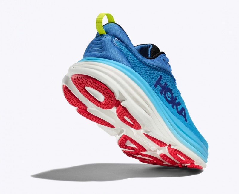 Blue Men's HOKA Bondi 8 Running Shoes | KXC409128