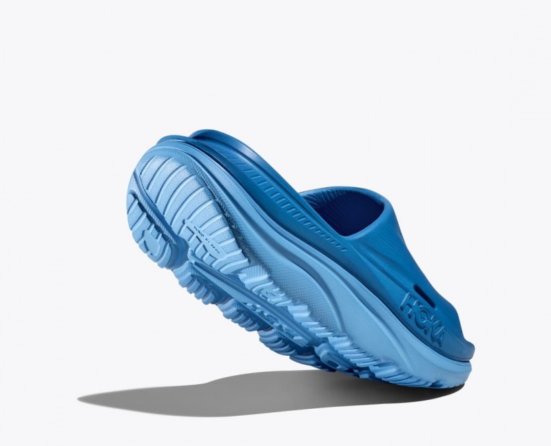 Dark Blue Women's HOKA Ora Recovery 3 Slide | AOJ195064