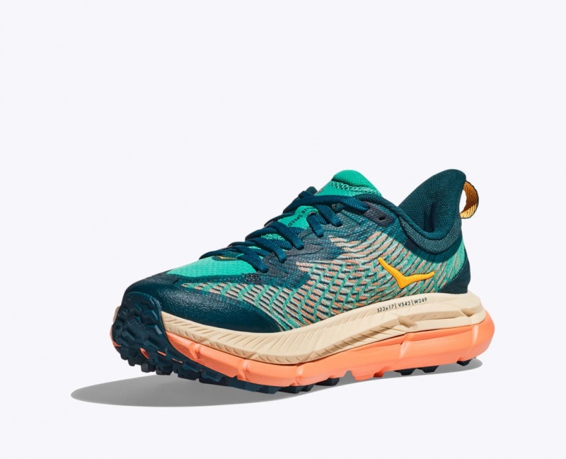 Dark Turquoise / Orange Women's HOKA Mafate Speed 4 Trail Running Shoes | YMU836514