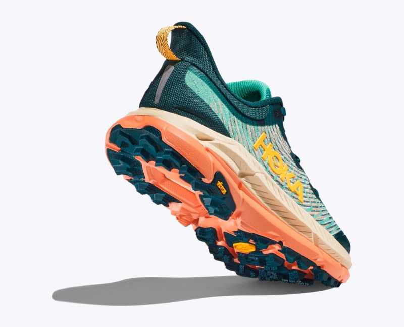 Dark Turquoise / Orange Women's HOKA Mafate Speed 4 Trail Running Shoes | YMU836514