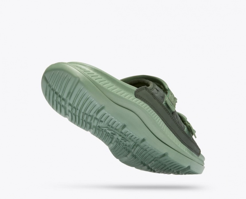 Green Men's HOKA Ora Luxe Slide | EPW185796