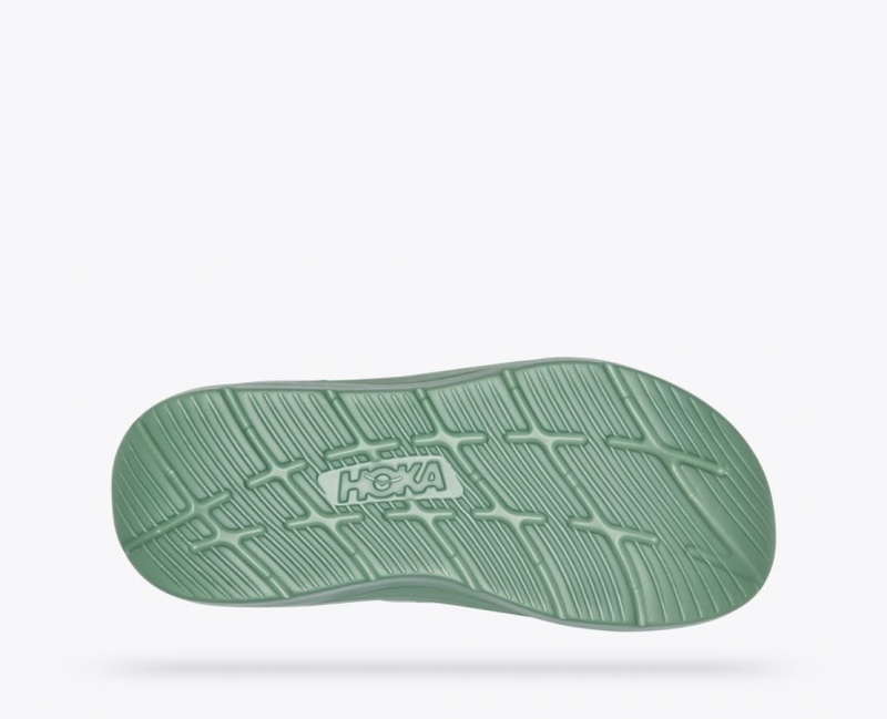 Green Men's HOKA Ora Luxe Slide | EPW185796