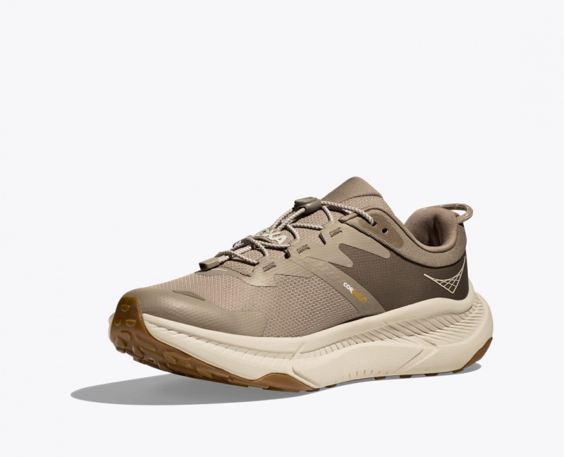 Khaki Men's HOKA Transport Walking Shoes | LJV219438