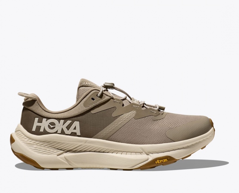 Khaki Men\'s HOKA Transport Walking Shoes | LJV219438