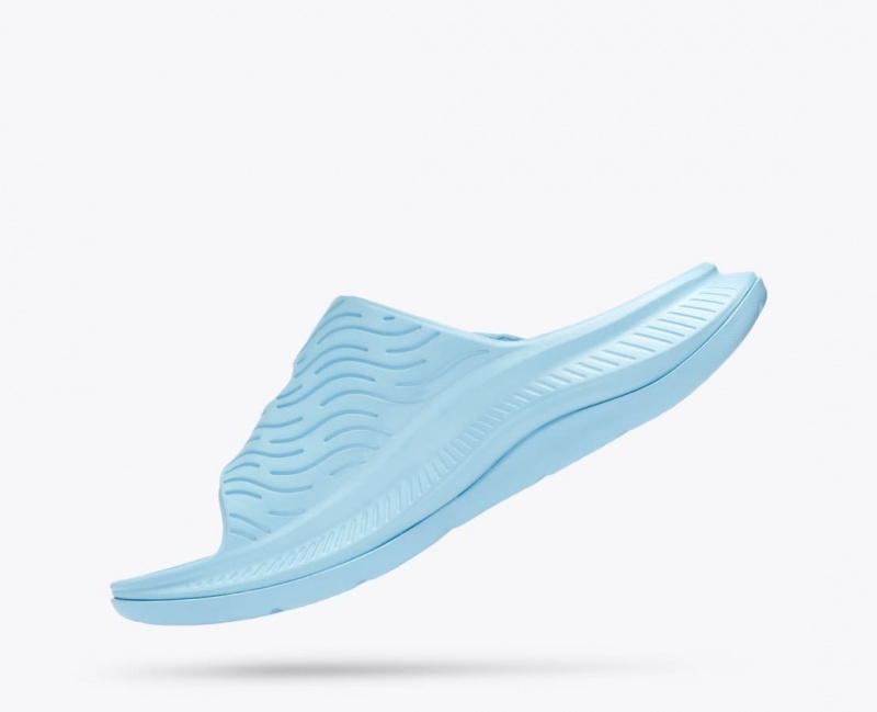 Light Blue Men's HOKA Ora Luxe Slide | XEW729503