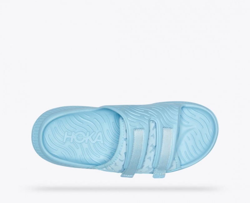 Light Blue Men's HOKA Ora Luxe Slide | XEW729503