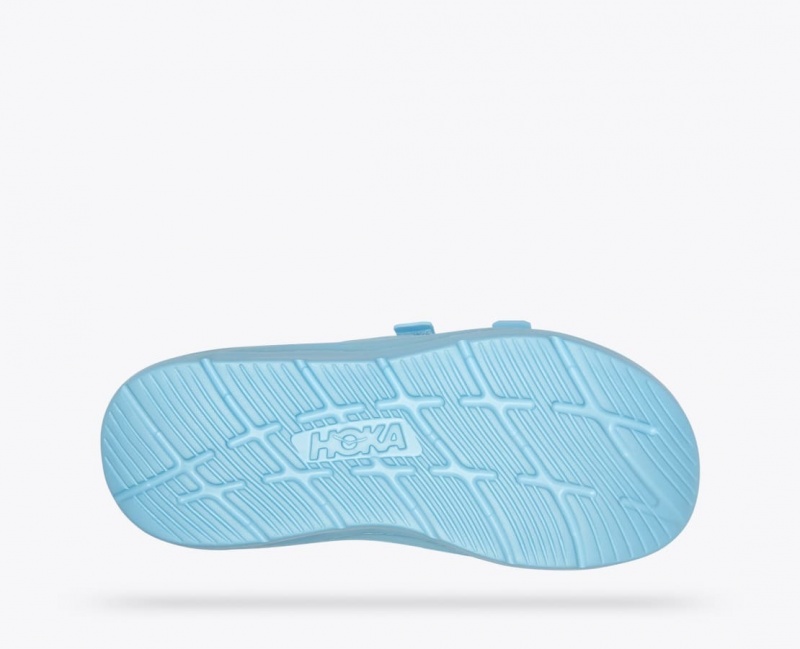 Light Blue Men's HOKA Ora Luxe Slide | XEW729503