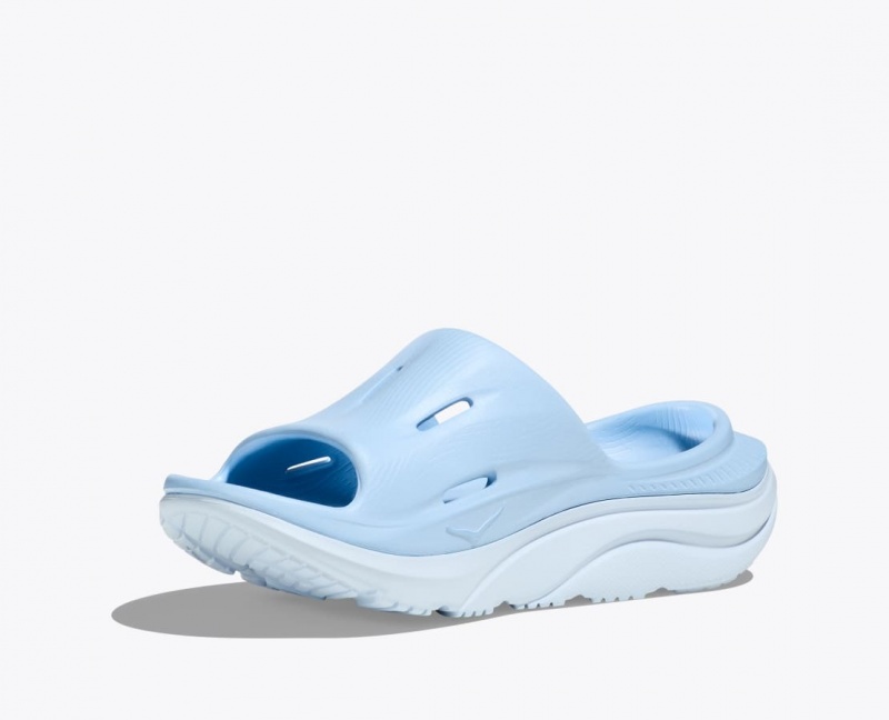 Light Blue Women's HOKA Ora Recovery 3 Slide | TOU836712