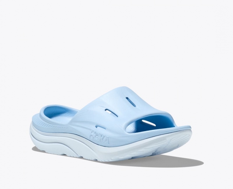 Light Blue Women's HOKA Ora Recovery 3 Slide | TOU836712