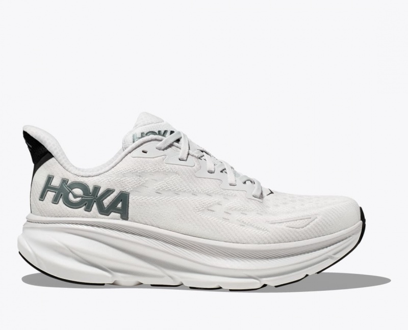 Light Grey Men\'s HOKA Clifton 9 Running Shoes | OGS037814