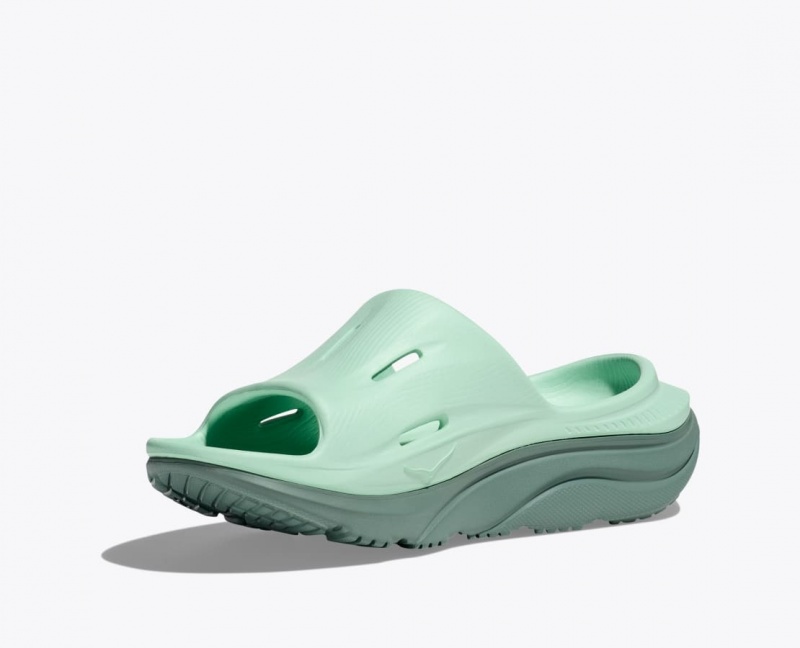 Mint Women's HOKA Ora Recovery 3 Slide | SWU873152