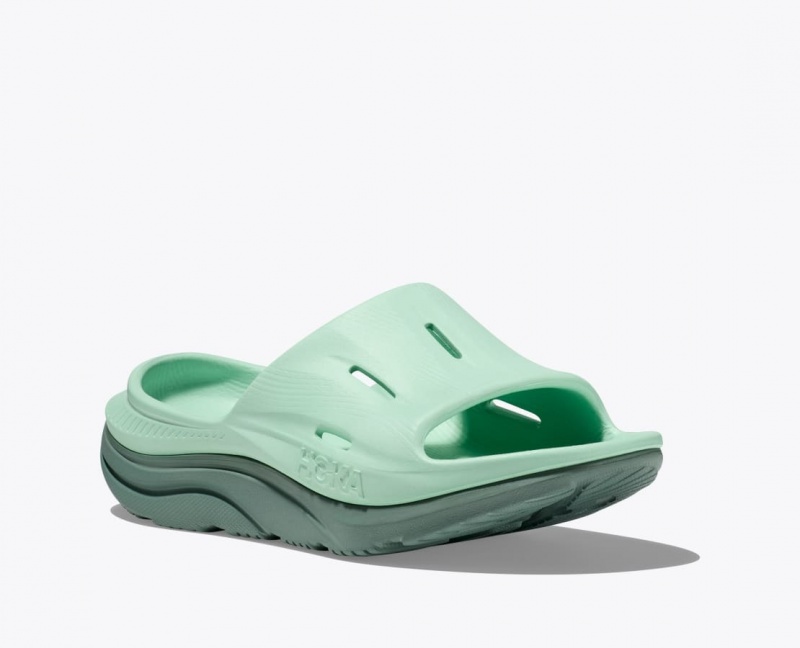 Mint Women's HOKA Ora Recovery 3 Slide | SWU873152