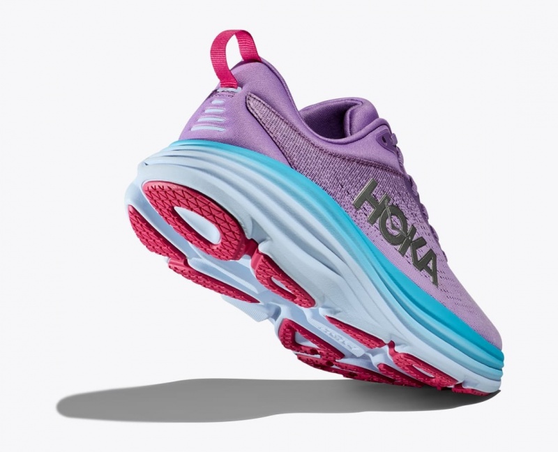 Purple / Blue Women's HOKA Bondi 8 Running Shoes | UDX306718