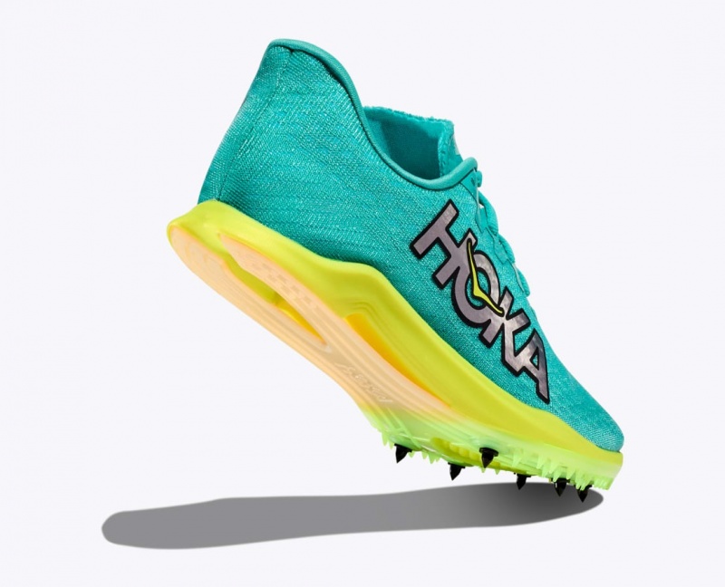 Turquoise Women's HOKA Cielo X 2 MD Track Spikes | KFI384972